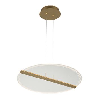 Pendente Friso Dourado (D)52Cm 1X30W 3000K 1500Lm