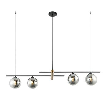 Pendente Bambu Preto (C)98Cm (L)23Cm (A)16.5Cm 4Xg9 100W