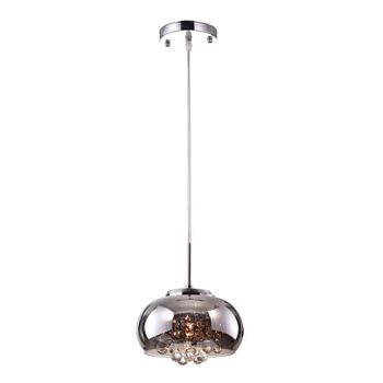 Pendente / Plafon Soho Cromado E Transparente (D)22Cm (A)12Cm 1Xg9 25W